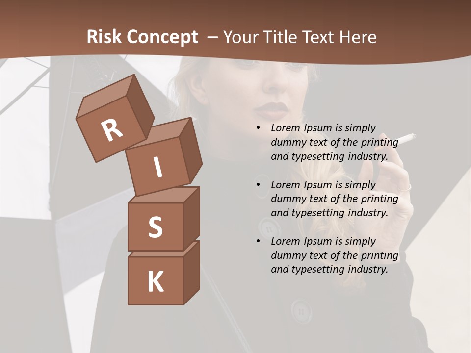 Smoking Retro Monochrome PowerPoint Template