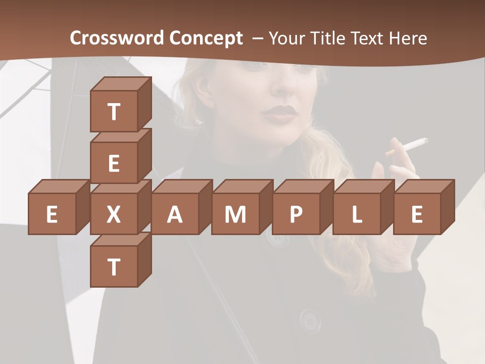 Smoking Retro Monochrome PowerPoint Template