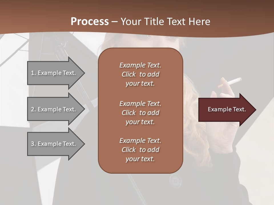 Smoking Retro Monochrome PowerPoint Template