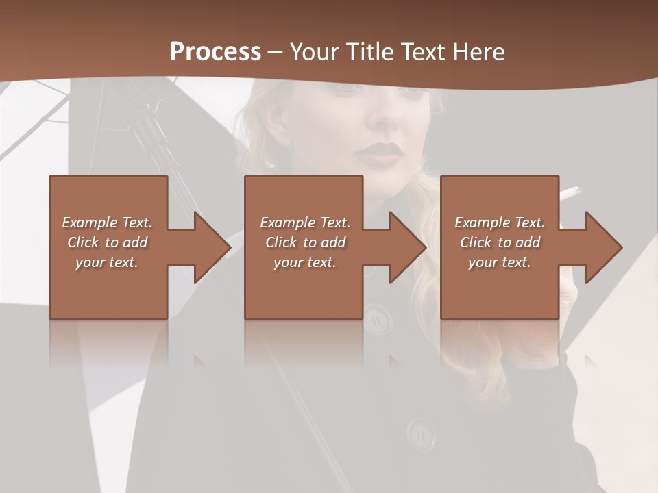 Smoking Retro Monochrome PowerPoint Template