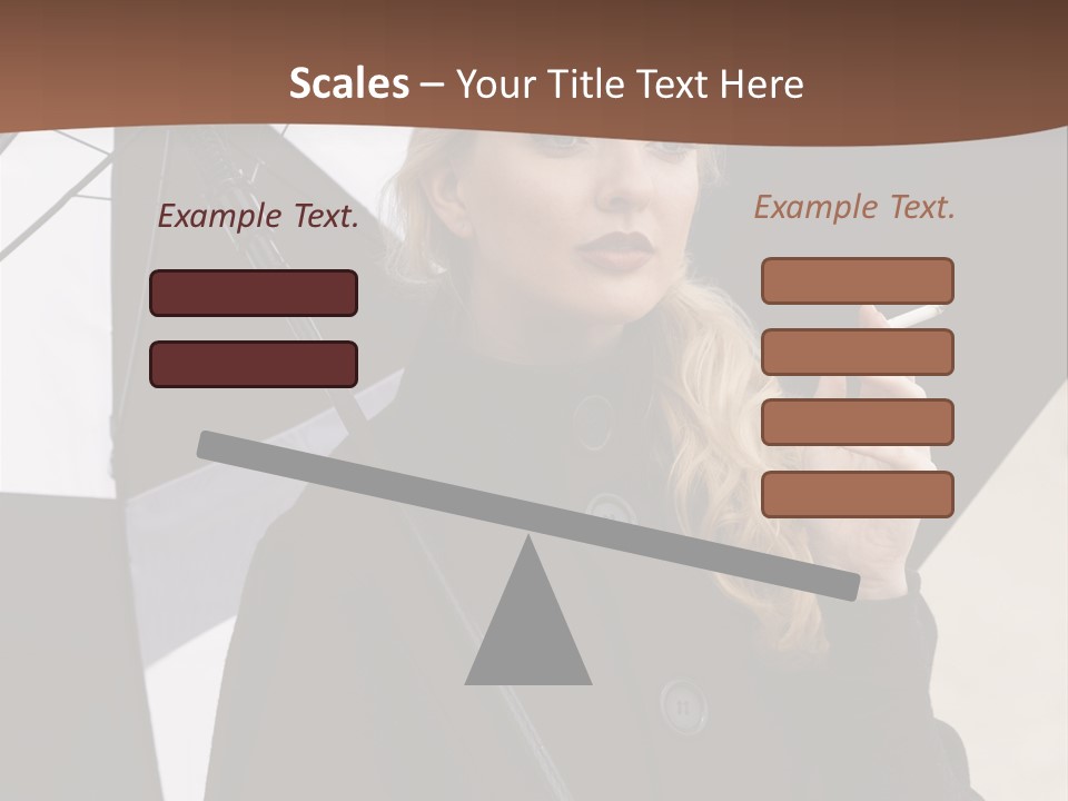 Smoking Retro Monochrome PowerPoint Template