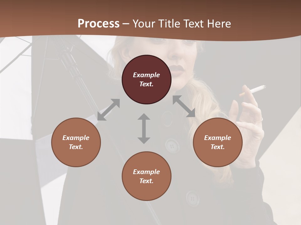 Smoking Retro Monochrome PowerPoint Template