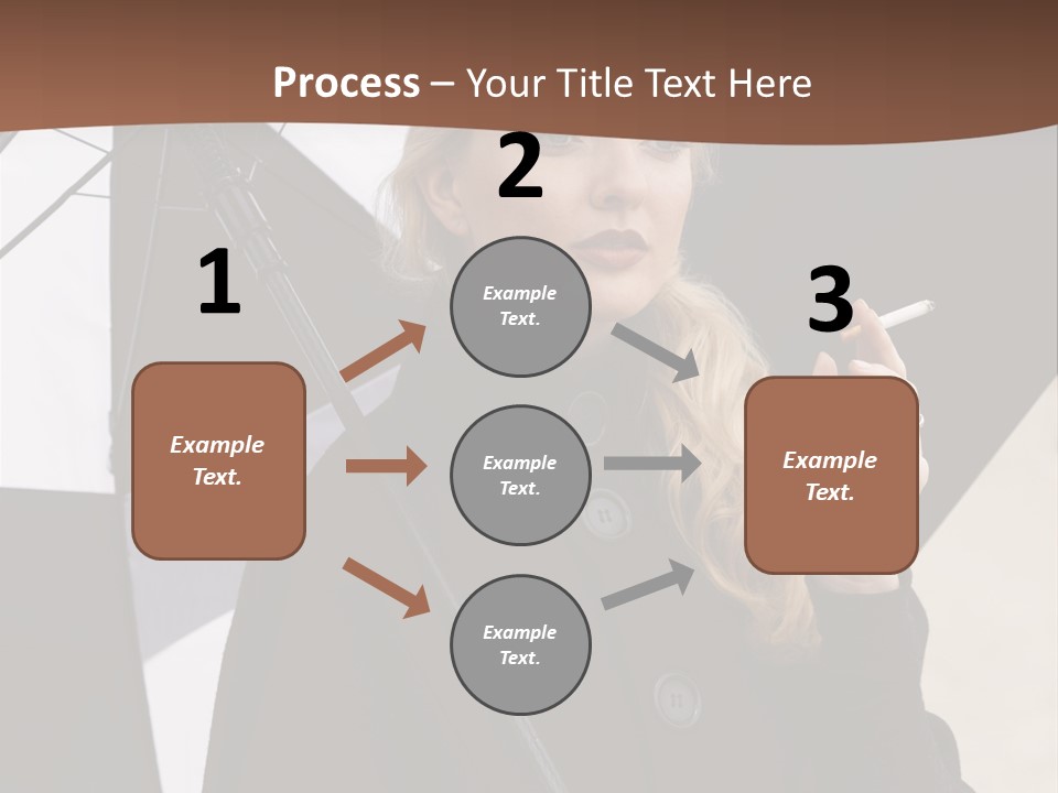 Smoking Retro Monochrome PowerPoint Template