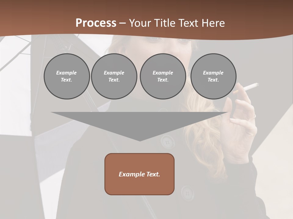 Smoking Retro Monochrome PowerPoint Template