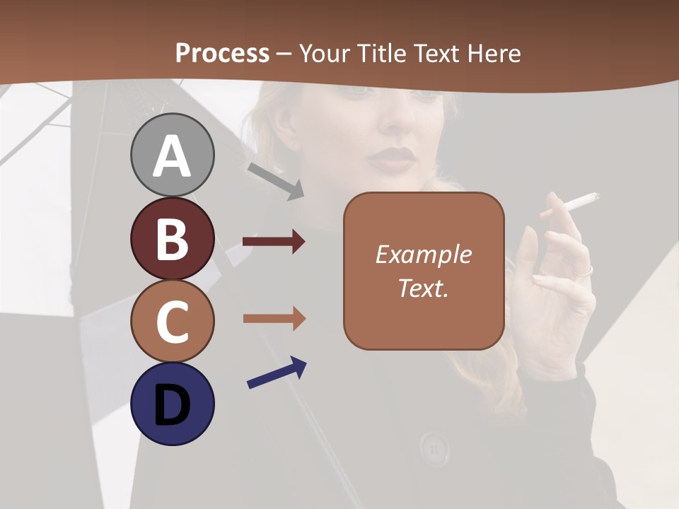 Smoking Retro Monochrome PowerPoint Template