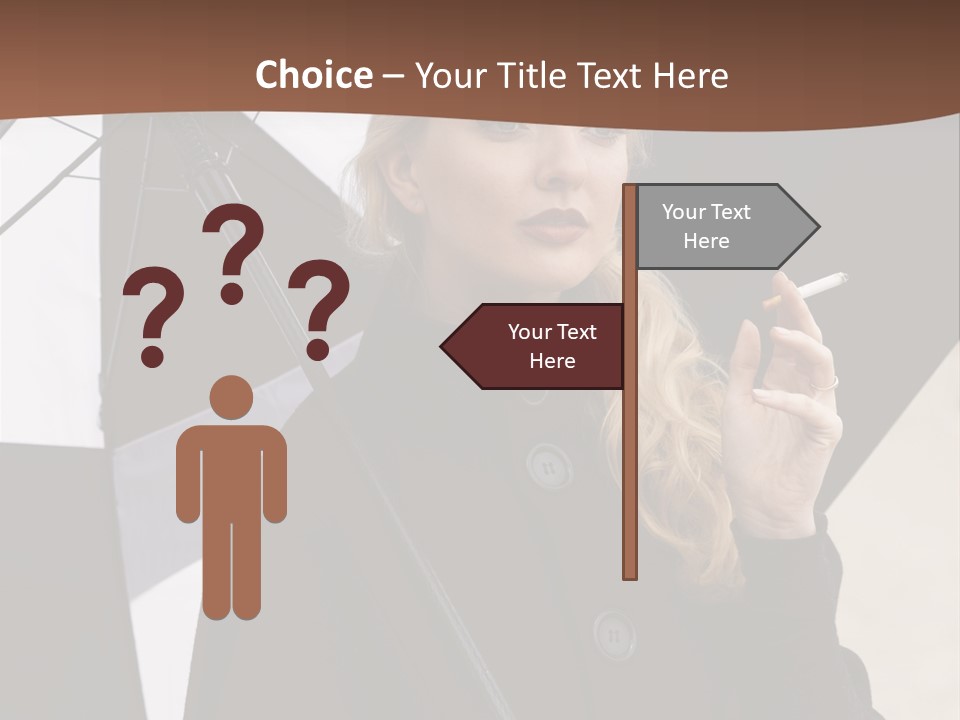 Smoking Retro Monochrome PowerPoint Template