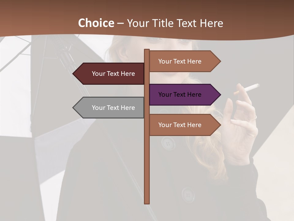 Smoking Retro Monochrome PowerPoint Template