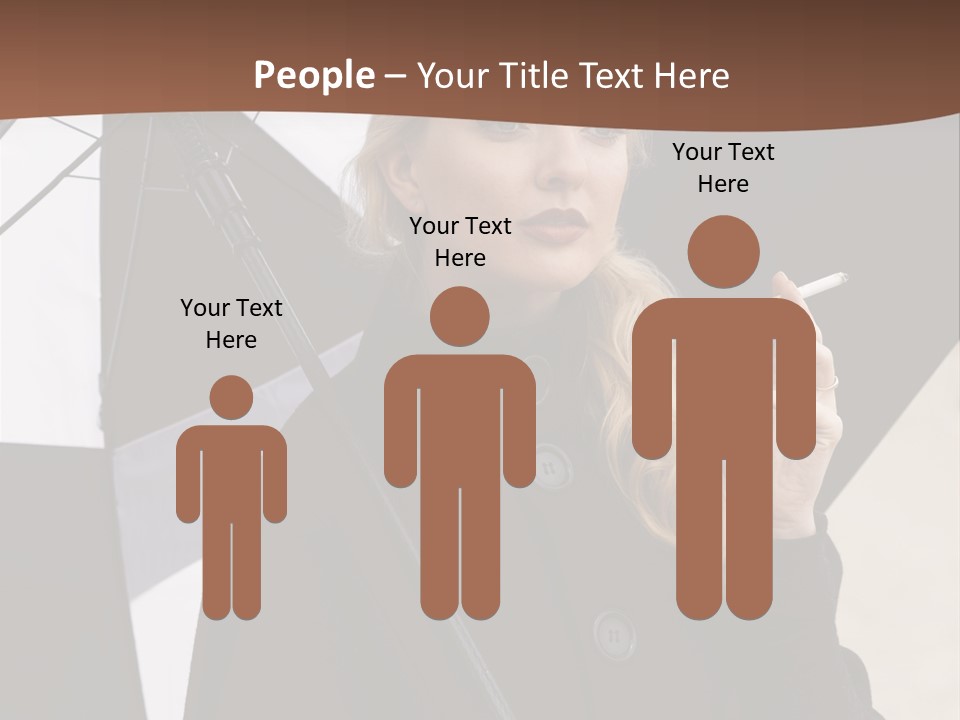 Smoking Retro Monochrome PowerPoint Template