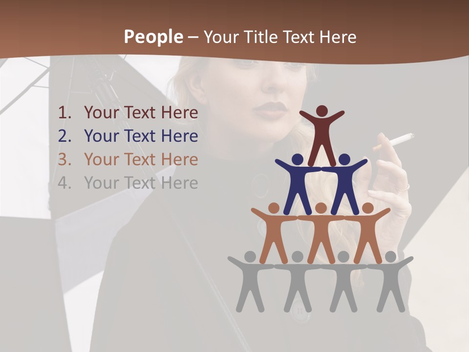 Smoking Retro Monochrome PowerPoint Template