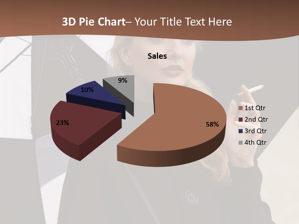 Smoking Retro Monochrome PowerPoint Template