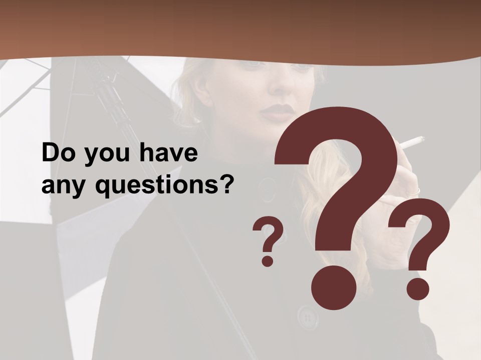 Smoking Retro Monochrome PowerPoint Template