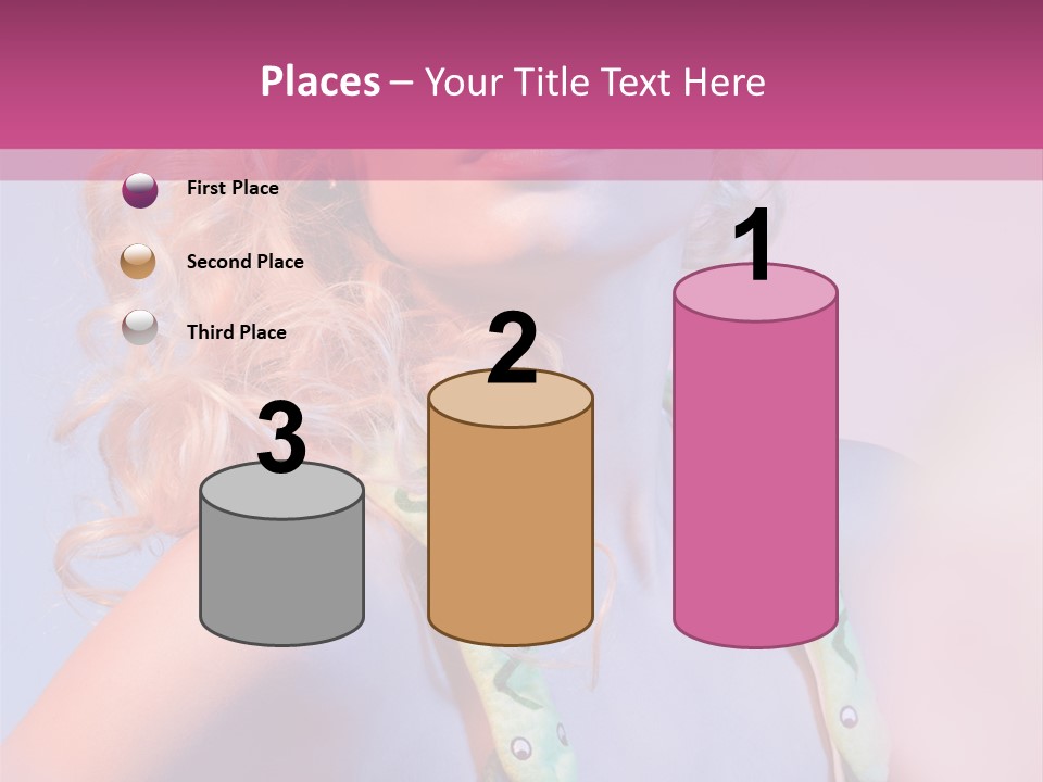 Pretty Female Summer PowerPoint Template