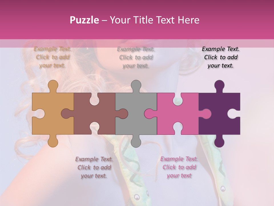 Pretty Female Summer PowerPoint Template