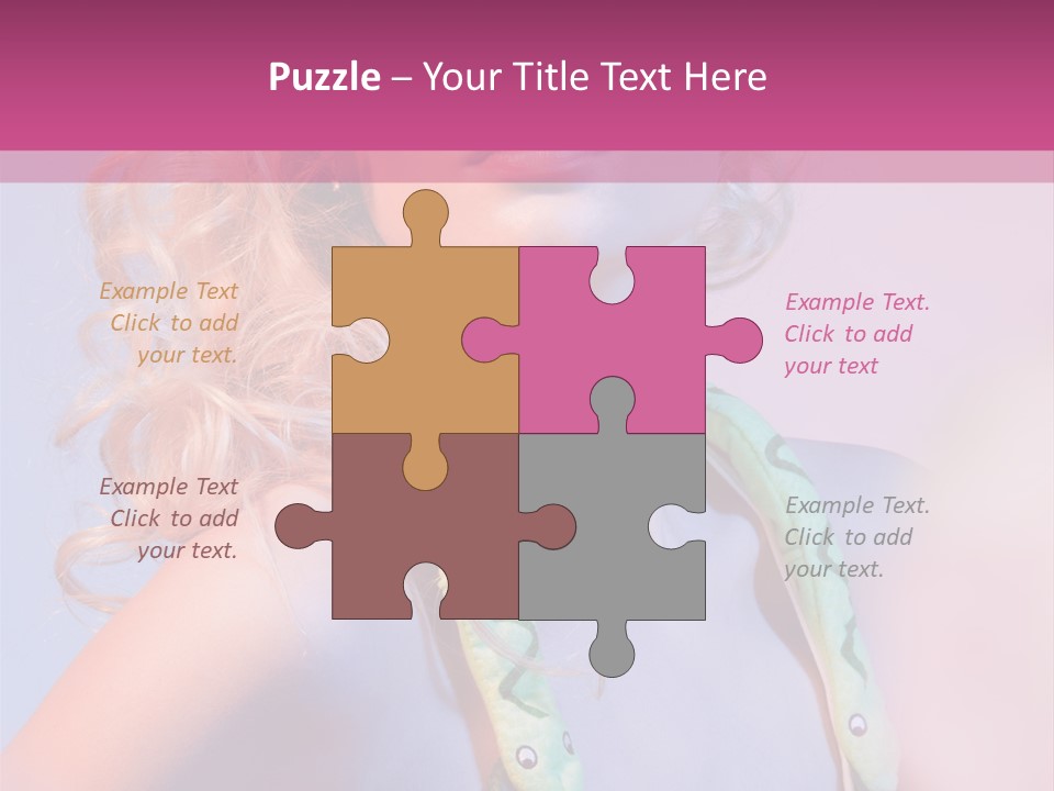 Pretty Female Summer PowerPoint Template