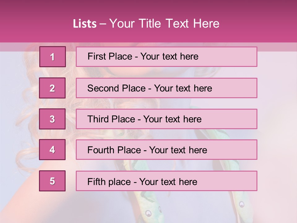 Pretty Female Summer PowerPoint Template