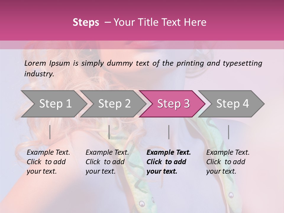 Pretty Female Summer PowerPoint Template