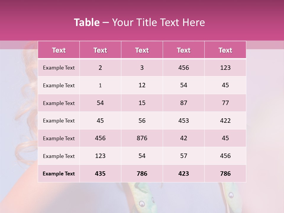 Pretty Female Summer PowerPoint Template