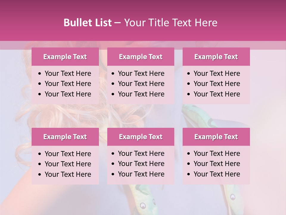 Pretty Female Summer PowerPoint Template