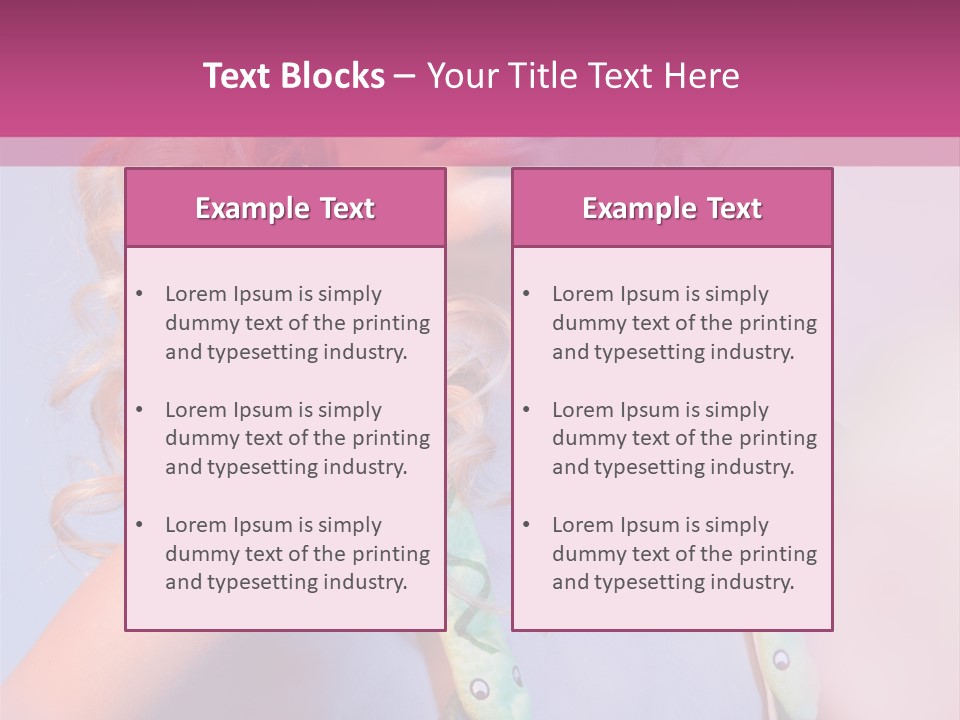 Pretty Female Summer PowerPoint Template