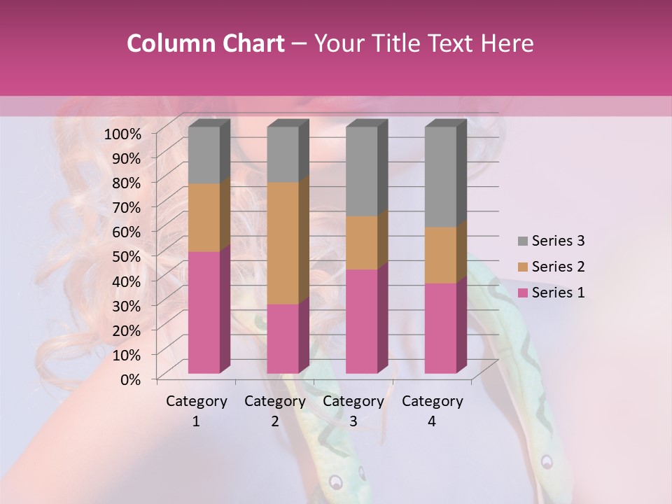 Pretty Female Summer PowerPoint Template