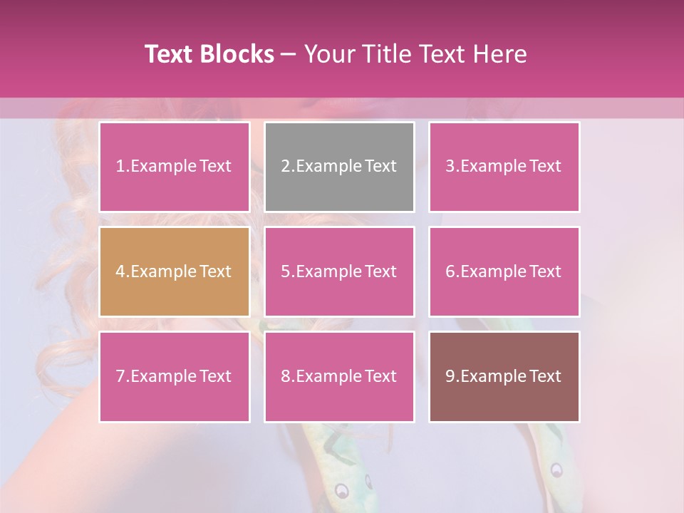 Pretty Female Summer PowerPoint Template