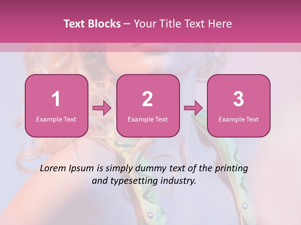 Pretty Female Summer PowerPoint Template