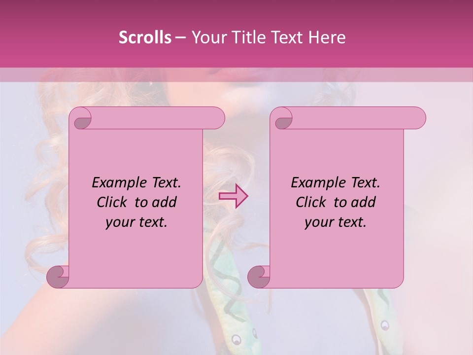 Pretty Female Summer PowerPoint Template