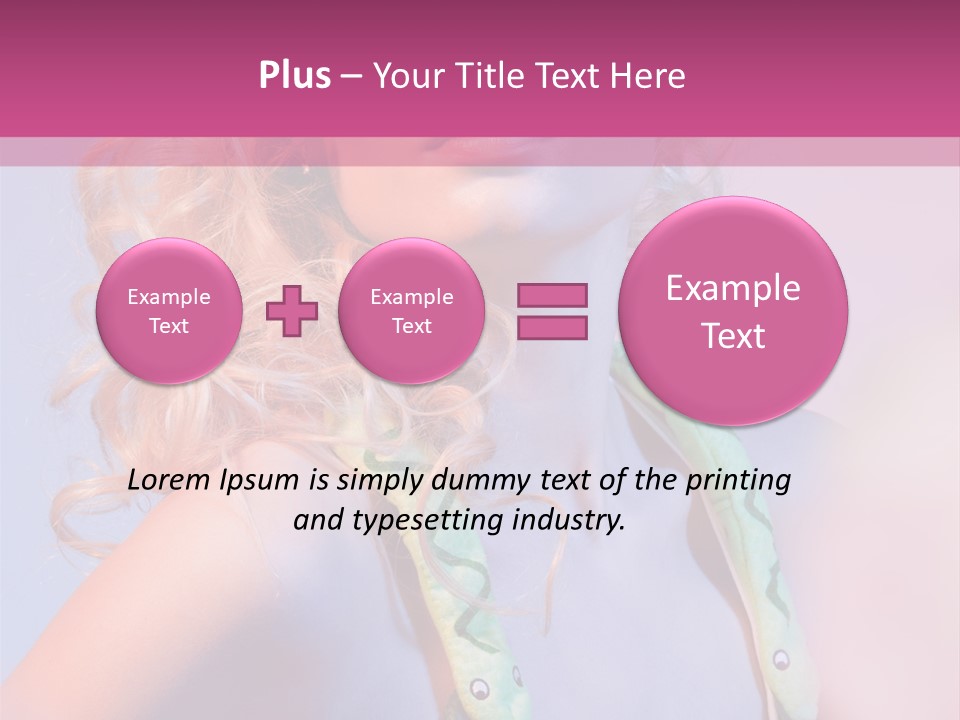 Pretty Female Summer PowerPoint Template