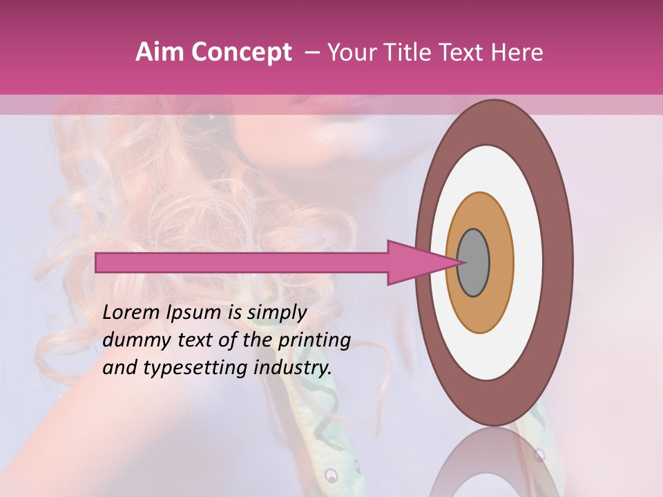 Pretty Female Summer PowerPoint Template