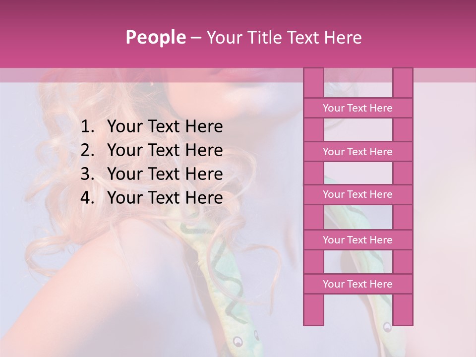 Pretty Female Summer PowerPoint Template