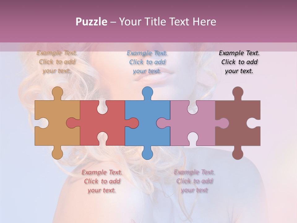 Blurry Young Rose PowerPoint Template