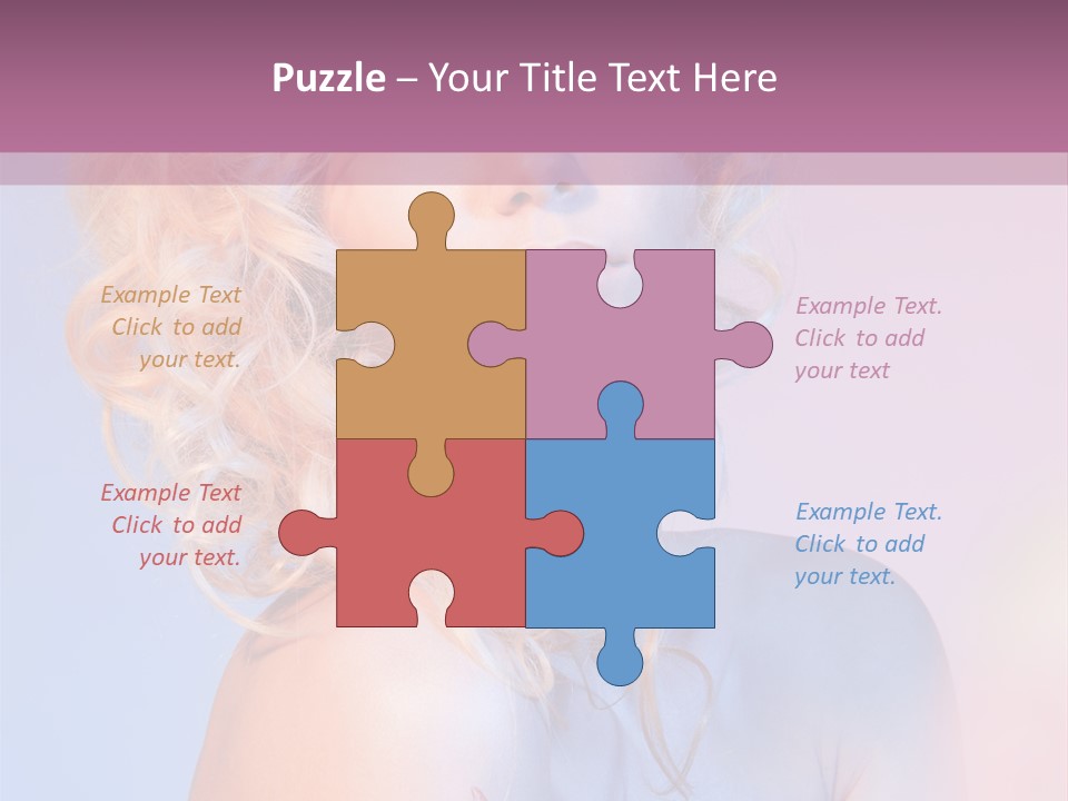 Blurry Young Rose PowerPoint Template