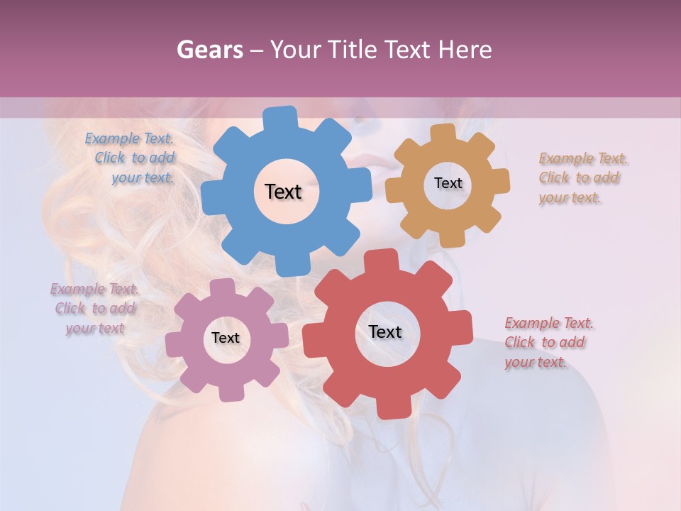 Blurry Young Rose PowerPoint Template