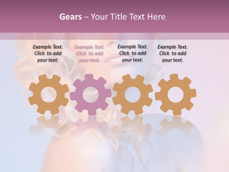 Blurry Young Rose PowerPoint Template