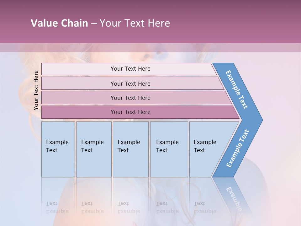 Blurry Young Rose PowerPoint Template