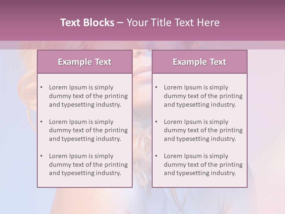 Blurry Young Rose PowerPoint Template