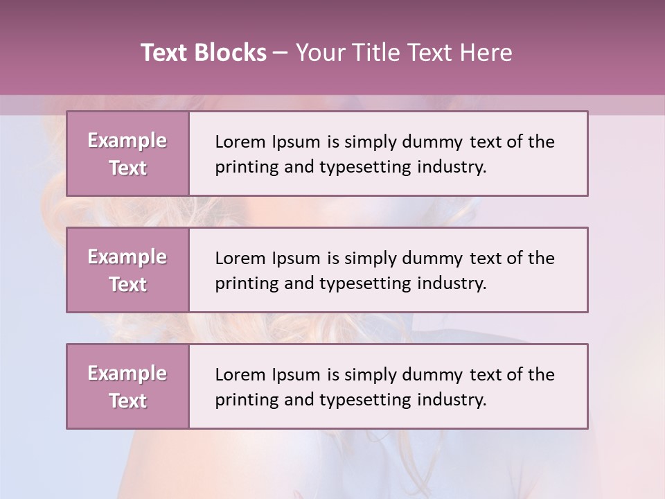 Blurry Young Rose PowerPoint Template