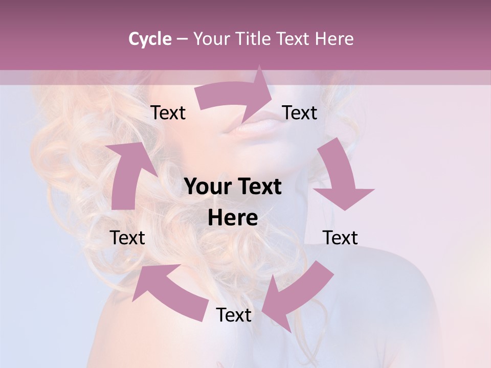 Blurry Young Rose PowerPoint Template