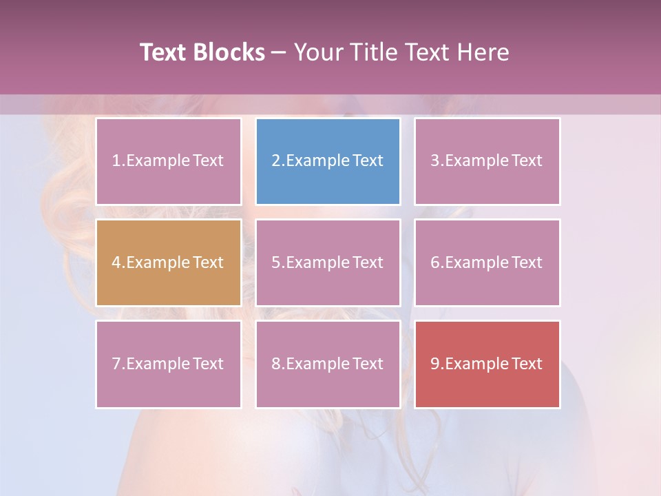 Blurry Young Rose PowerPoint Template