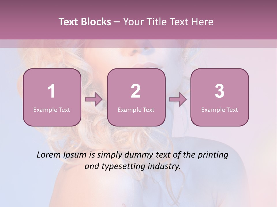 Blurry Young Rose PowerPoint Template