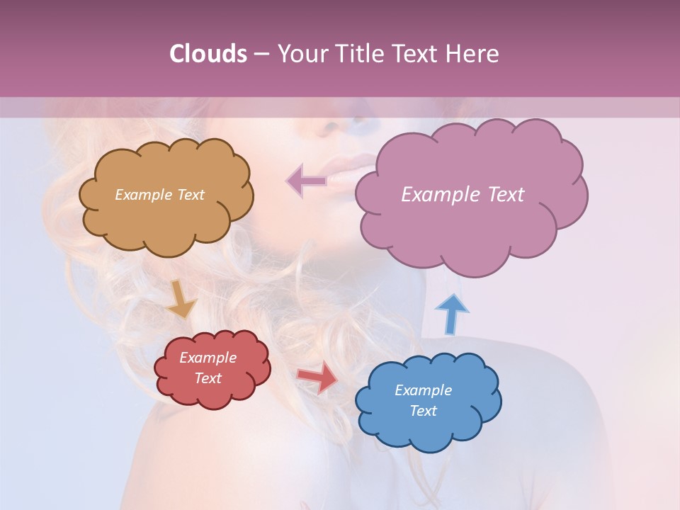 Blurry Young Rose PowerPoint Template