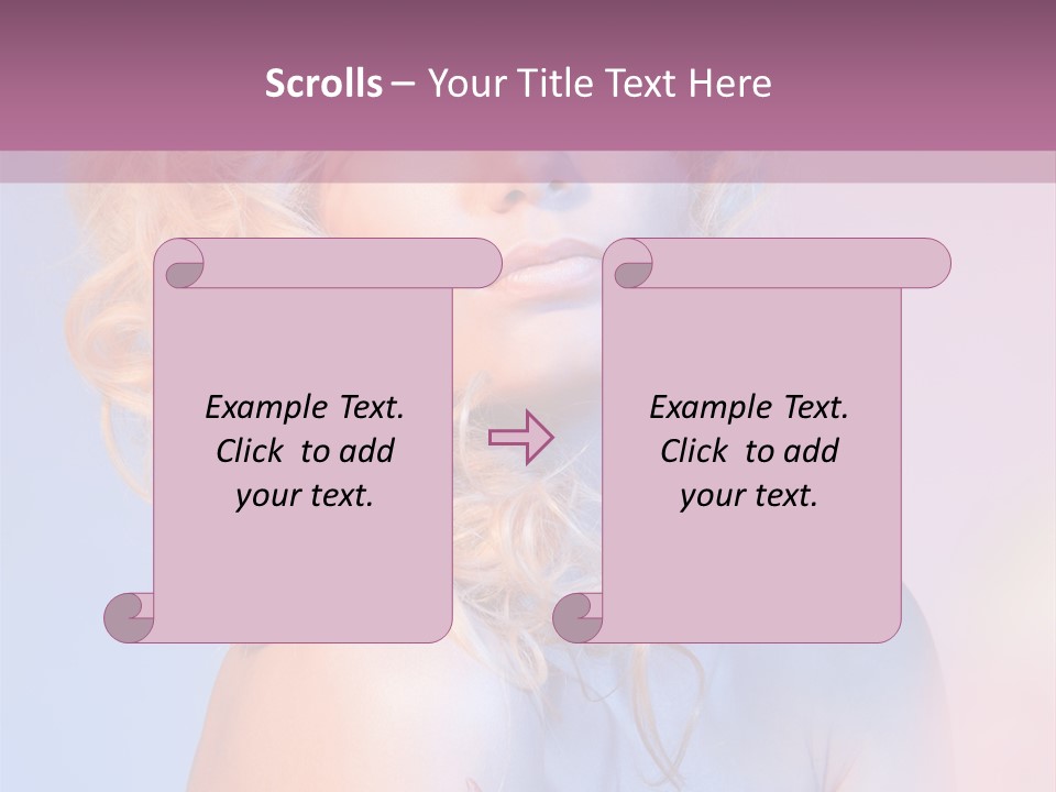 Blurry Young Rose PowerPoint Template