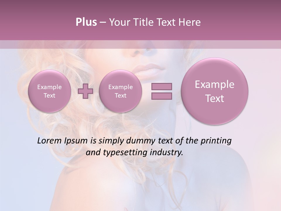 Blurry Young Rose PowerPoint Template