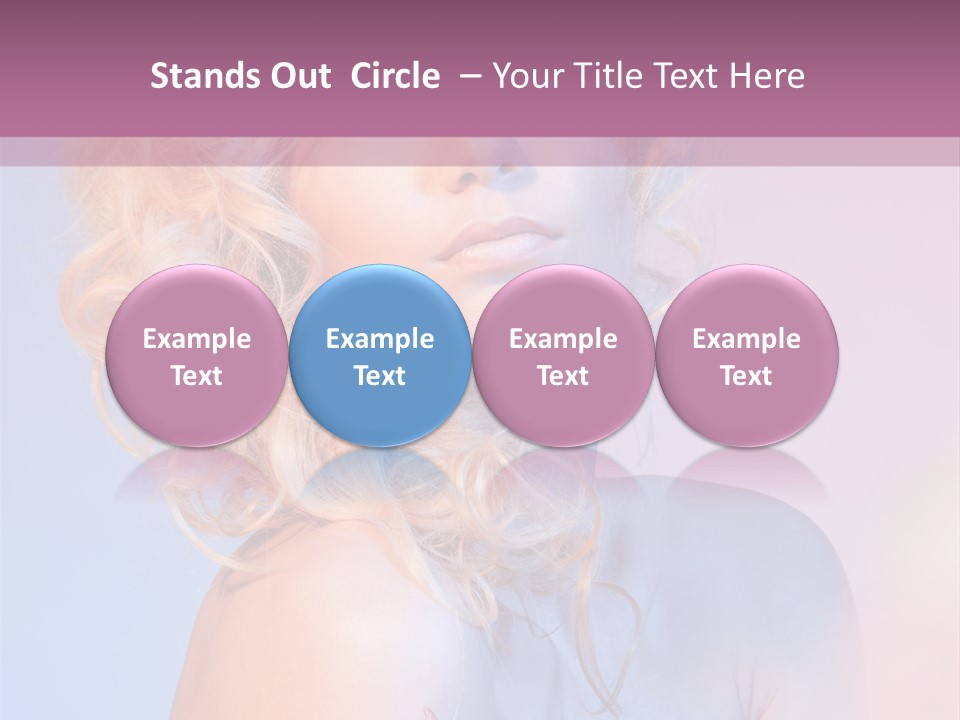 Blurry Young Rose PowerPoint Template