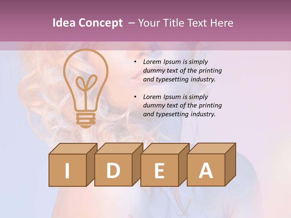 Blurry Young Rose PowerPoint Template