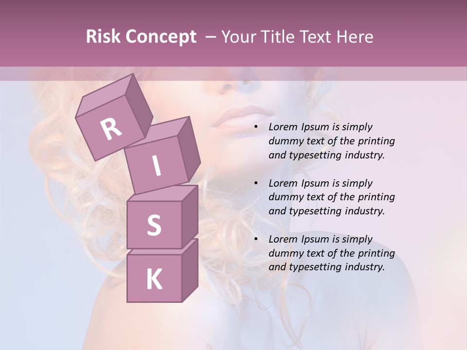 Blurry Young Rose PowerPoint Template