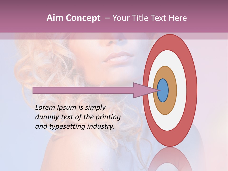 Blurry Young Rose PowerPoint Template