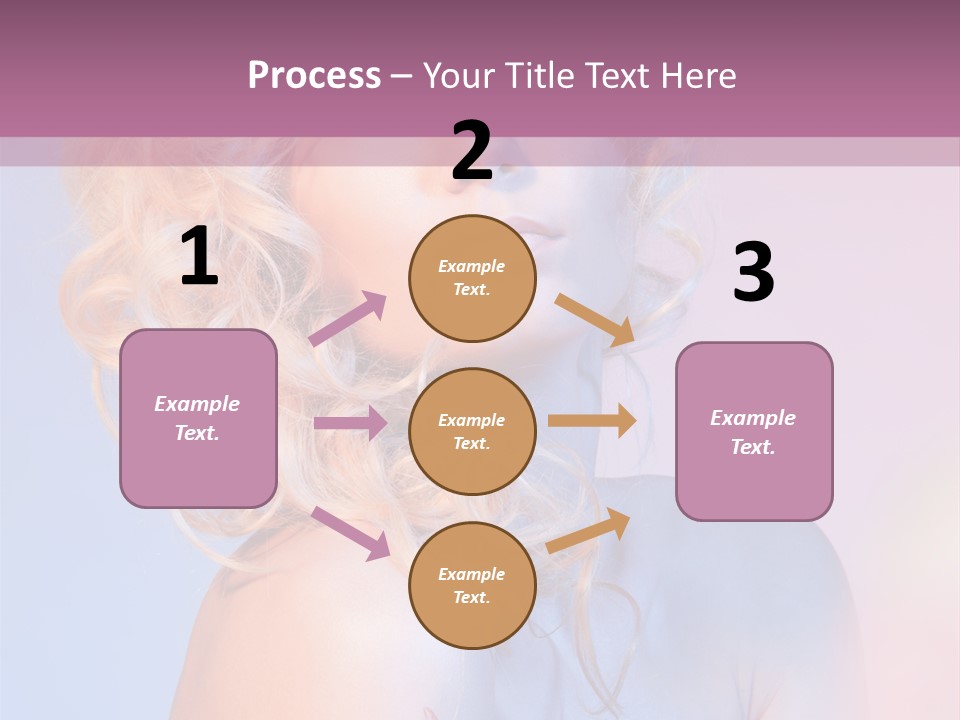 Blurry Young Rose PowerPoint Template