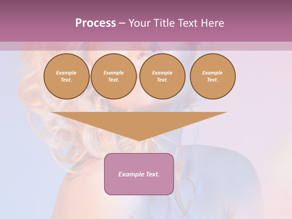 Blurry Young Rose PowerPoint Template