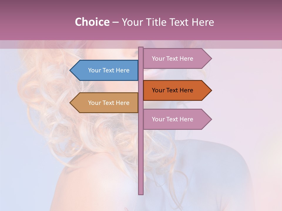 Blurry Young Rose PowerPoint Template